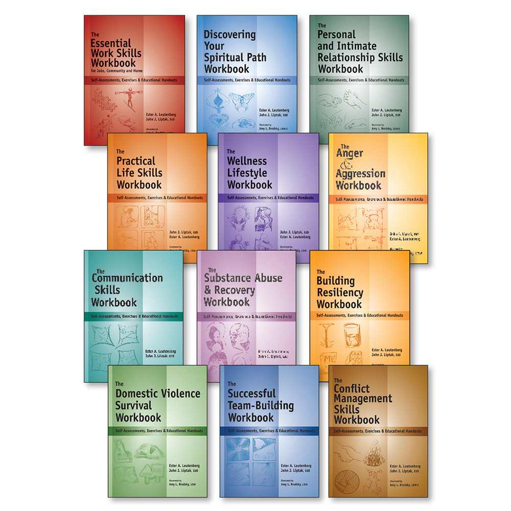 Life Skills & Mental Health Workbooks   12 book Set