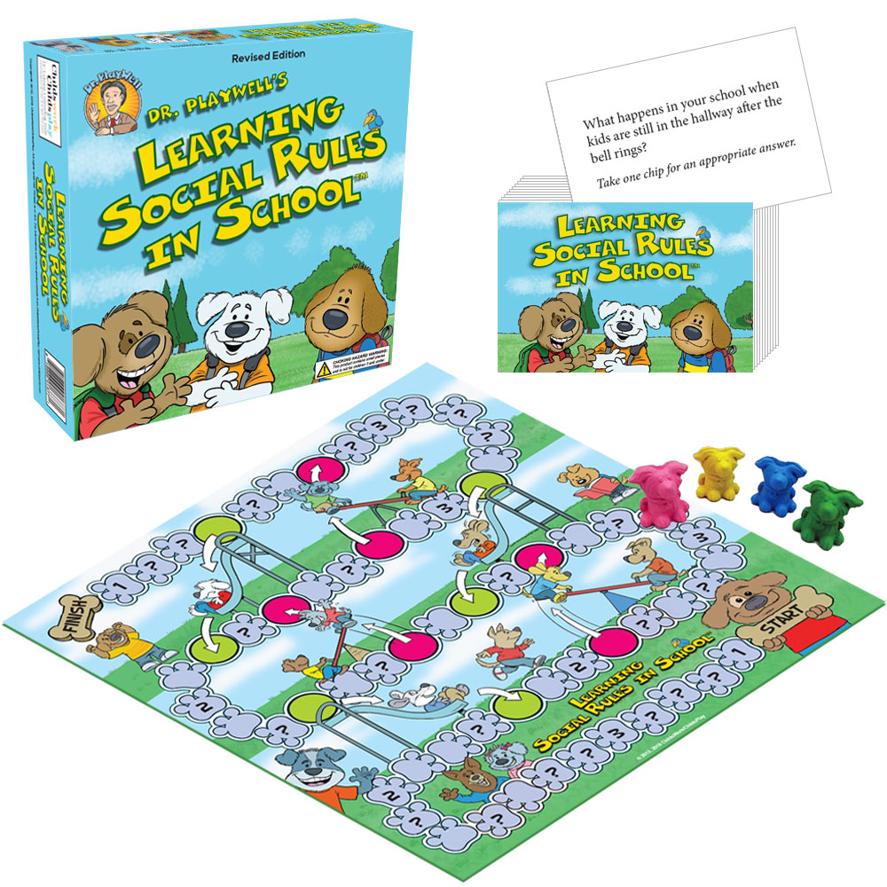 Dr. Playwells Learning Social Rules in School Board Game