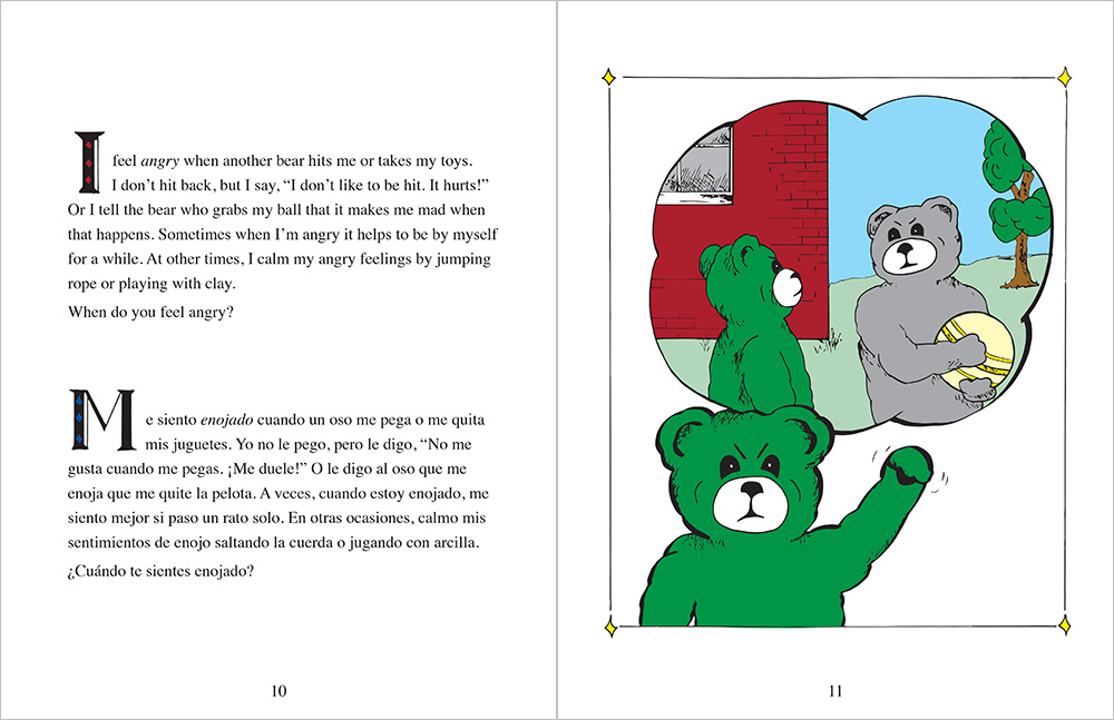 Bk Kelly Bear Feelings Bilingual Book