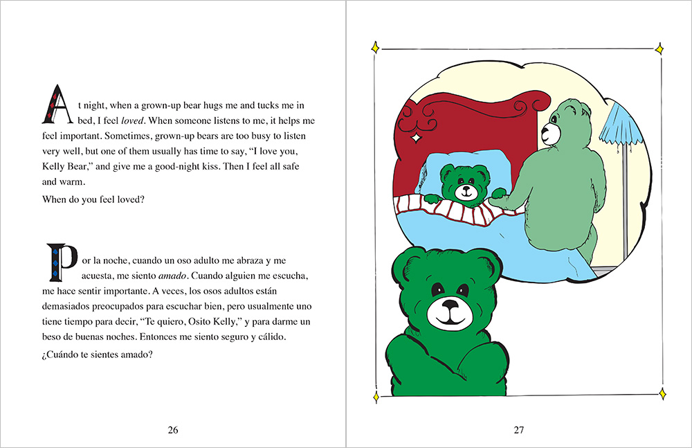 Bk Kelly Bear Feelings Bilingual Book