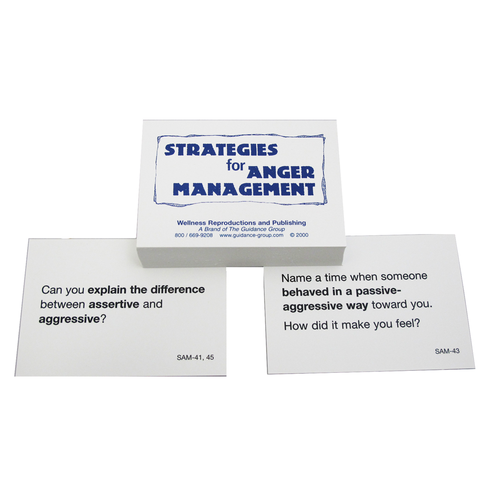 Strategies for Anger Management Cards