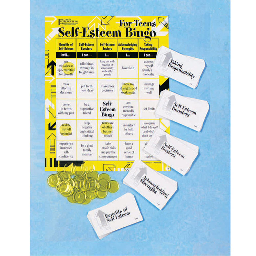 Self Esteem Bingo Game for Teens