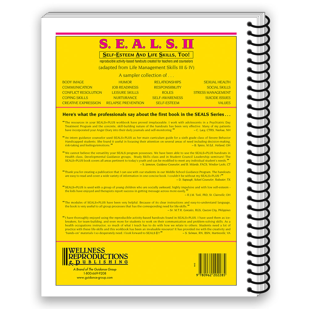 S.E.A.L.S. II (Self Esteem and Life Skills) Book