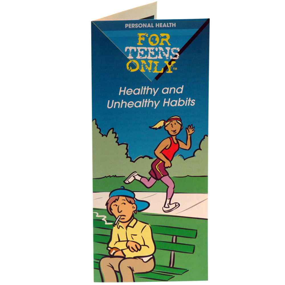 For Teens Only Pamphlet: Healthy and Unhealthy Habits 25 pack