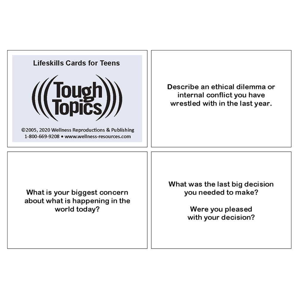 Lifeskills Cards for Teens: Tough Topics