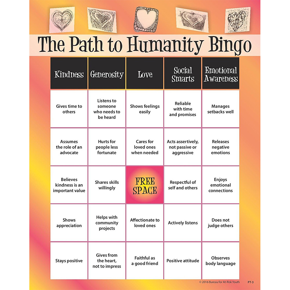 The Path to Humanity Bingo Game