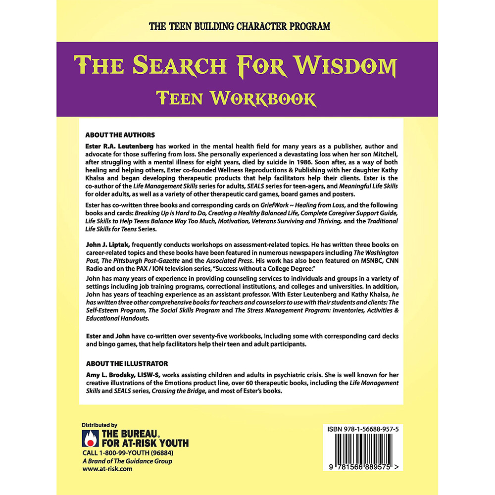 The Search for Wisdom   Teen Workbook with CD