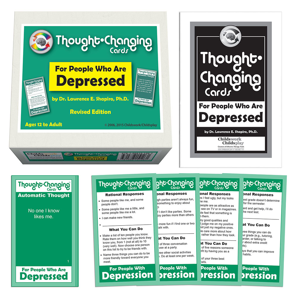 Thought Changing Card Kit for People Who Are Depressed