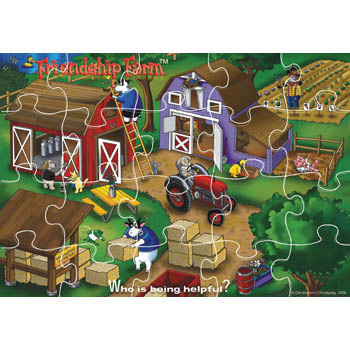 Who is Being Helpful? Friendship Farm Puzzle Game