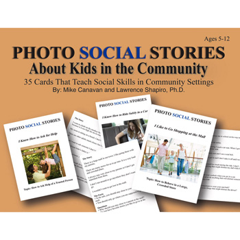 Photo Social Stories Cards About Kids in the Community Card Game