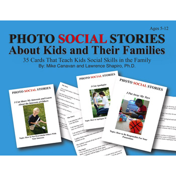 Photo Social Stories Cards About Kids & Their Families Card Game