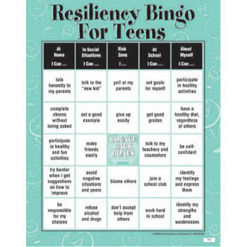 Resiliency Bingo Game for Teens