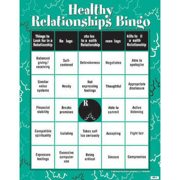 Healthy Relationship BINGO! Game for Adults