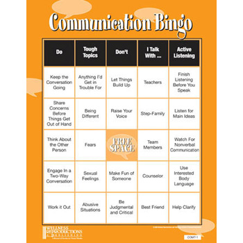 Communication Bingo Game