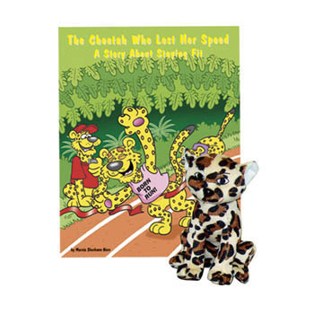 The Cheetah Who Lost Her Speed   Book & Plush Cheetah